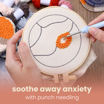 MugStitch punch needle kit for coasters